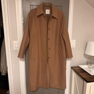 Tan Long Wool Coat From Copenhagen